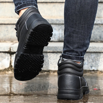 S3 Veiligheidsschoenen voor Heren – Anti-schok, Anti-perforatie, Antislip, Antistatisch, Waterdichte Werklaarzen met Stalen Neus – Onverwoestbaar