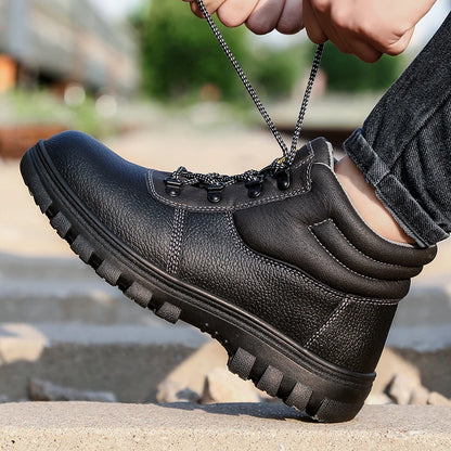 S3 Veiligheidsschoenen voor Heren – Anti-schok, Anti-perforatie, Antislip, Antistatisch, Waterdichte Werklaarzen met Stalen Neus – Onverwoestbaar